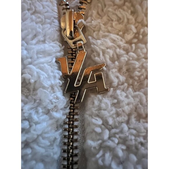 YoungLA polar teddy fleece pullover jacket gold zipper logo XXL streetwear - Picture 5 of 12